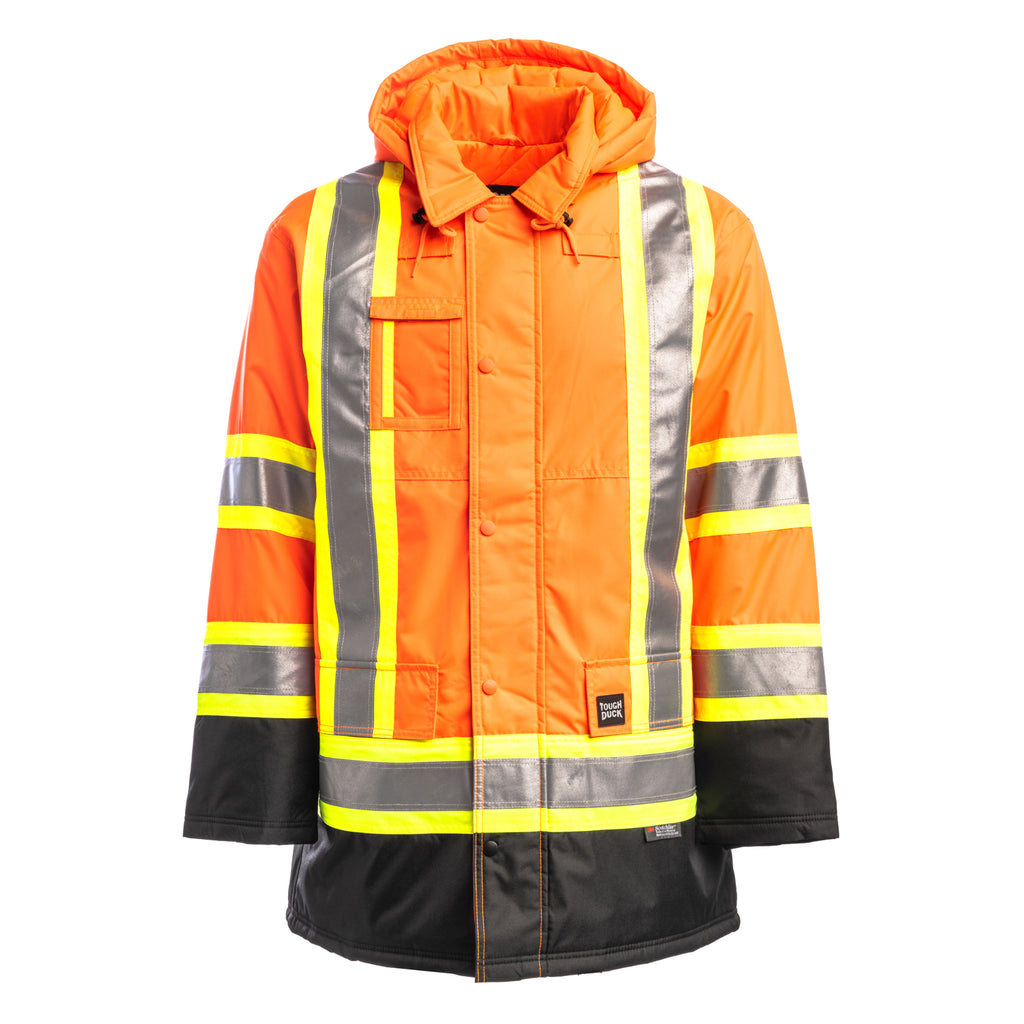 Tough Duck Safety Parka Hi-Vis Orange